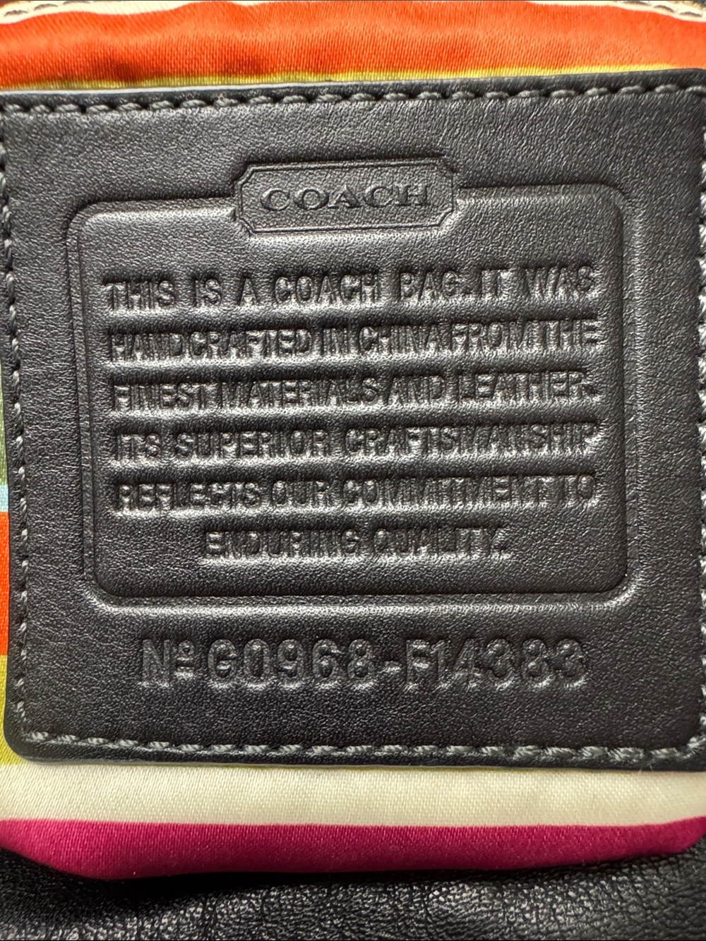 Coach Legacy Bleeker Black Leather Tote with Coach Tag - Picture 8 of 13